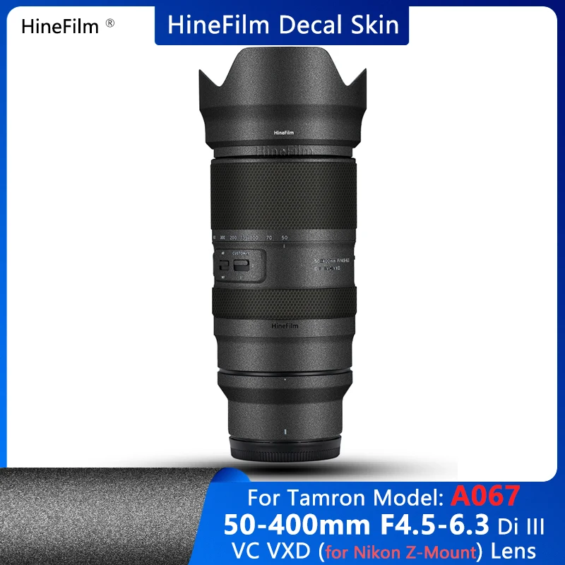 タムロン用hinefilmスキン,Zマウントレンズステッカー,50-400mm