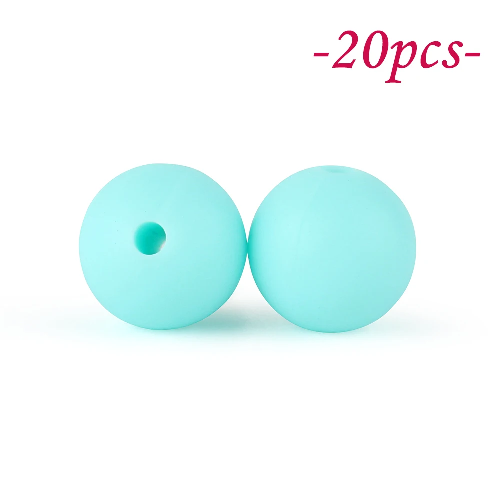 Vibrant Silicone Beads Set for DIY Jewelry & Crafting – 20-Piece Collection
