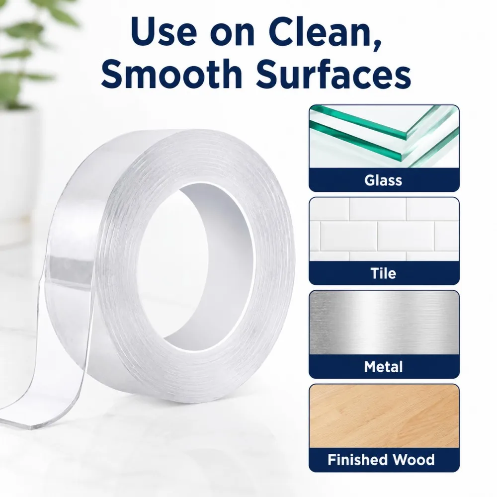 Nano Tape: Extra Strong Double-Sided Waterproof Adhesive Tape