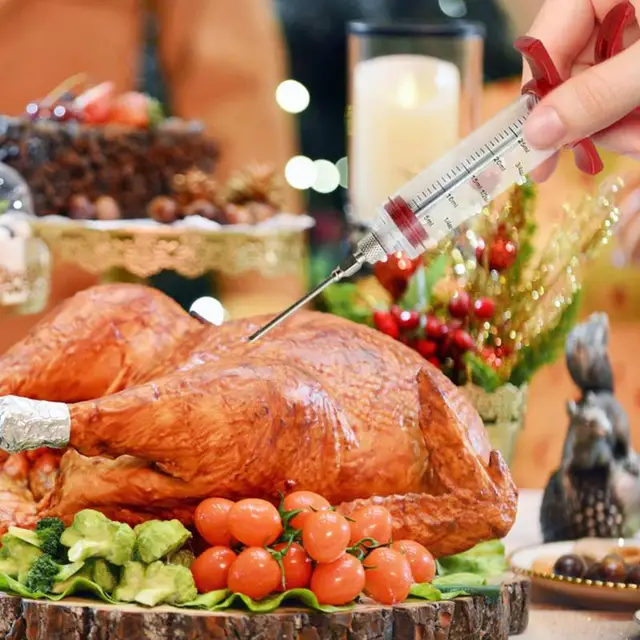 Bbq Húsfecskendők Pácos Szósz Injektor Pulyka Pác Fűszerfecskendők Hús Ízű Tű Konyha Grillezés Grillező Eszköz - Image 4