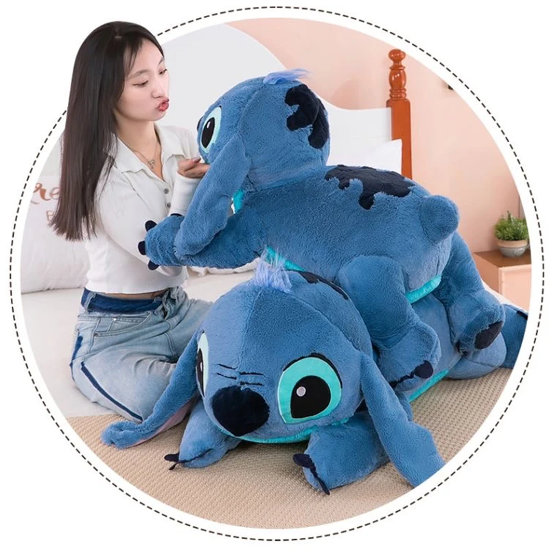 45/60/80cm Big Size Kawaii Disney Lilo And Stitch Stuffed Animals Big Plush Toys Pillow Anime Doll Cute Children Birthday Gifts