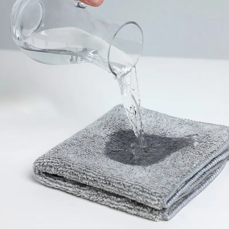 Bamboo Charcoal Dish Cleaning Cloth Strong Water Absorption Easy-to-wash for Household Use