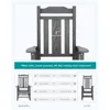 Rocking Chair Set of 2,All Weather Patio Rocking Chairs,Poly Rocking Chair for Adults, Heavy Duty Front Porch Rocker 6