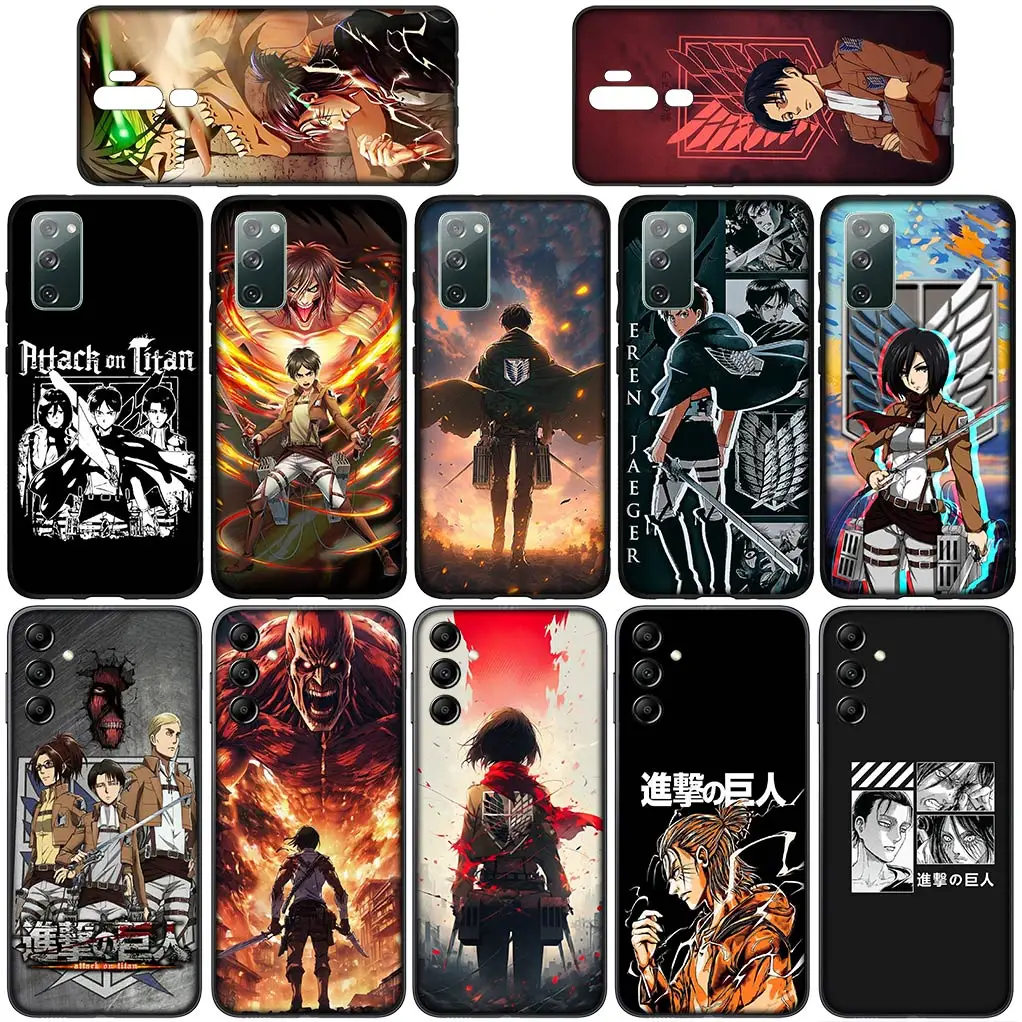 Levi & Eren Jaeger Attack on Titan Soft Phone Case Cover