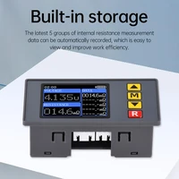 TS457 DC5V Voltage Internal Resistance Tester Detector AC 4-Wires Adjustable Voltmeter Battery Analyzer Tool With Kelvin Clip 2