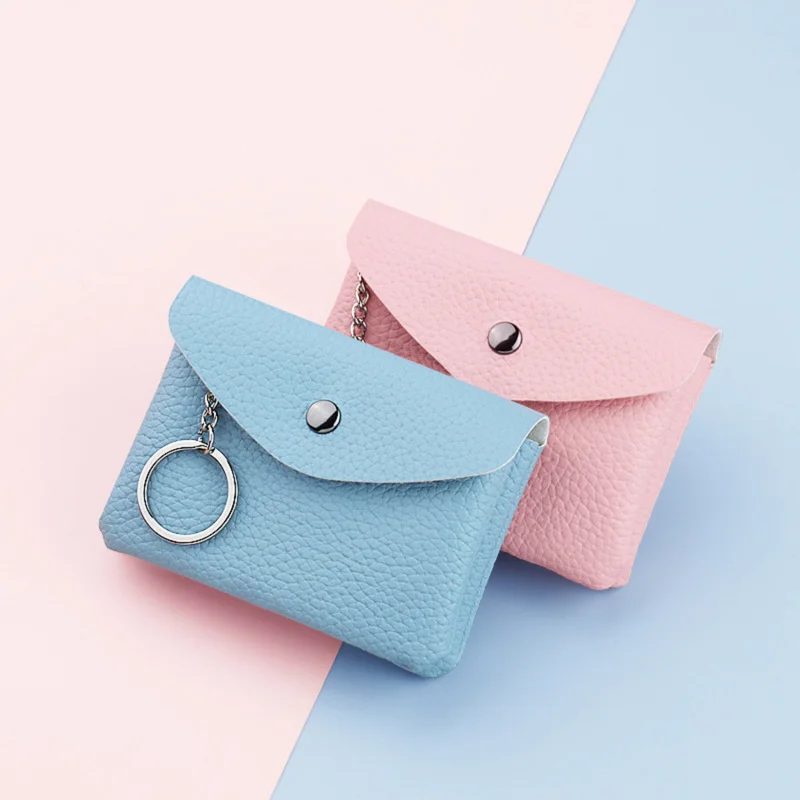 

Women's Wallet Portable Fashion PU Leather Multi-card Bit Card Holder Solid Color Short Coin Purse Pocket Mini Clutch for Female