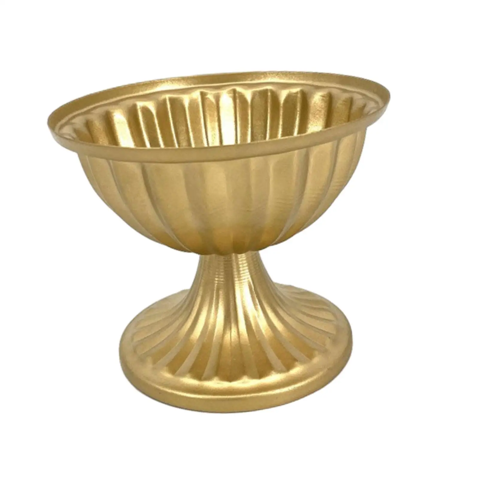 Decorative Vase Basin Metal European Classic Traditional Urn Planter Flower Pot for Wedding Restaurant Office Living Room Indoor