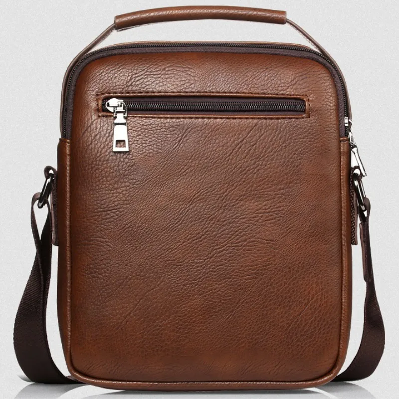 Men's Crossbody Bag Shoulder Bags Mailman's Bag Multi-function Handbags  Large Capacity PU Leather Bag for Man Messenger Tote - AliExpress