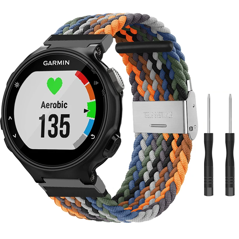 Elastic Braided Straps For Garmin Forerunner 235 735xt 220 230 630 620