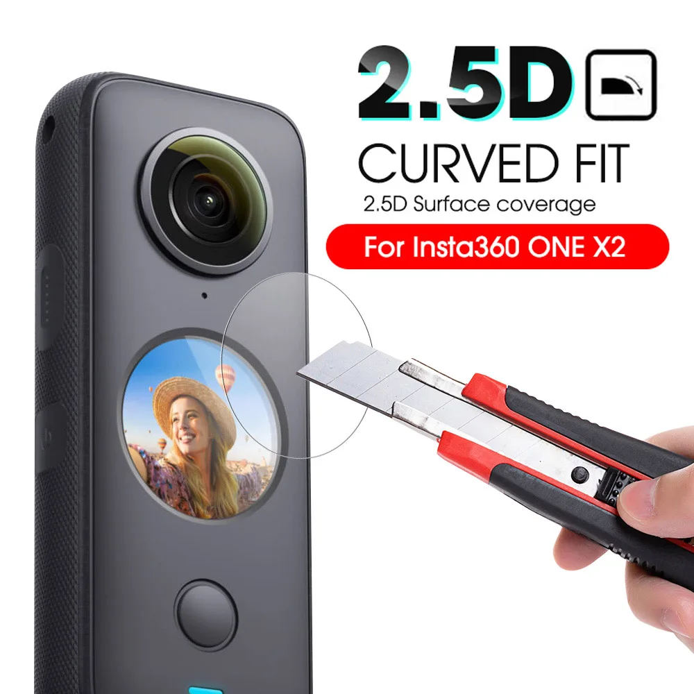 Screen Protector For Insta360 One X2 Tempered Glass Film Panoramic Camera Protective Film For Insta360 Onex2 Camera Accessories