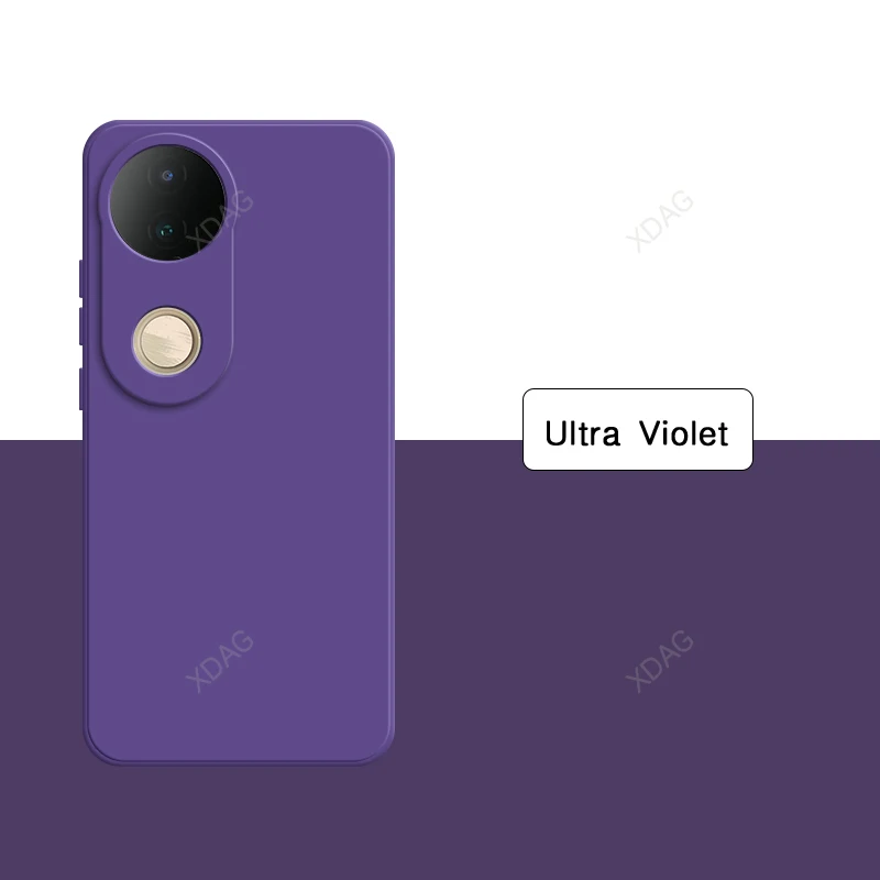 Premium Liquid Silicone Phone Case with Lens Protection - Solid Color High-Quality Back Cover