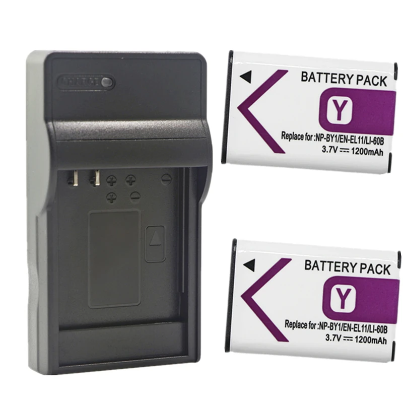 En-El11 Batteria O Caricabatterie Per Nikon Coolpix S550 S560 Pentax D-Li78 Optio L50 M50 M60 S1 V20 W60 W80 Olympus Li-60B Sony Np-By1