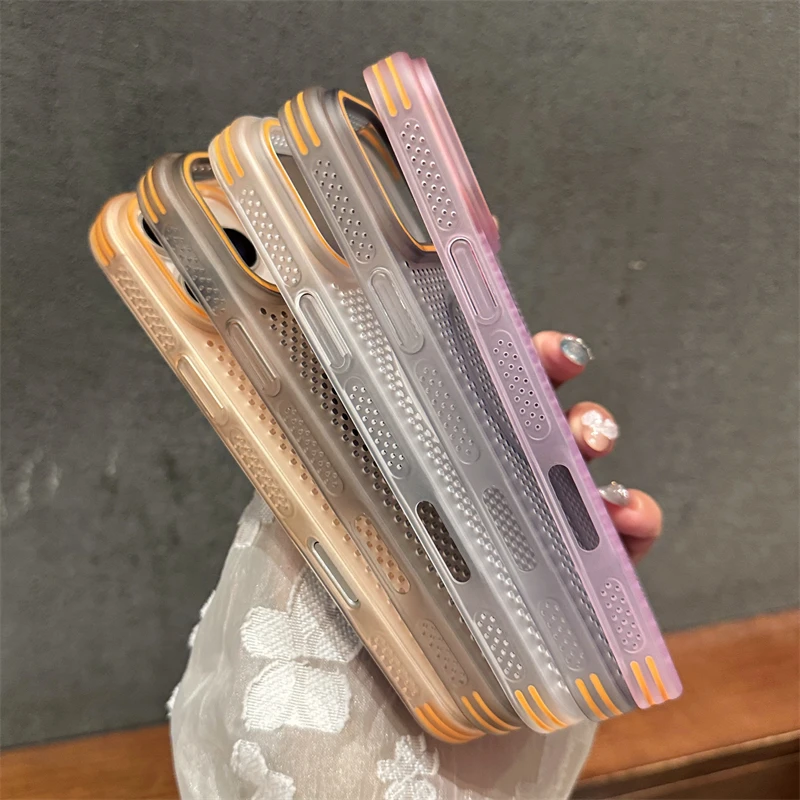 Ultra-Thin Breathable Cooling Mesh Magnetic Case with Matte Clear Hard PC Cover