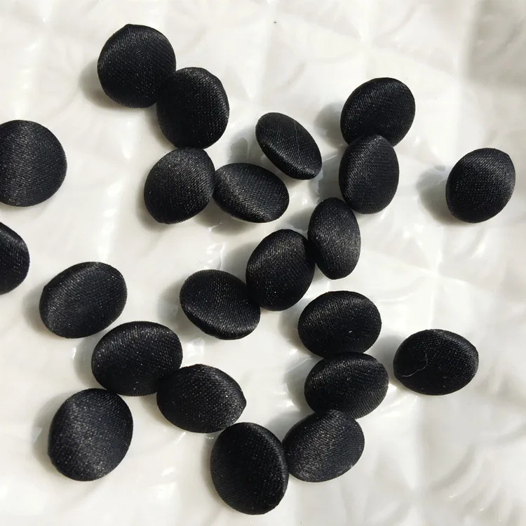 1Set (50PCS Buttons and 50 Buttonhole) Colorful Colors Satin Cloth Button Buttonhole Wedding Dress Back Handmade Diy Accessories 
