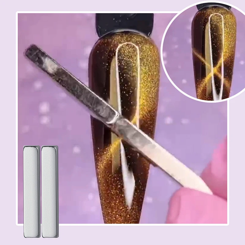 Cat Eye Nail Magnetic Stick 4 Combination Magnets For UV Gel 3D Line Strip Effect Multi-function Magnetic Board Nails Art Tool 3