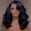 Body Wave Bob Wig 13x6 Transparent Lace Frontal Wig Brazilian Human Hair Wigs Virgin Remy Hair13x4 Lace Closure Wig 180% Density 2