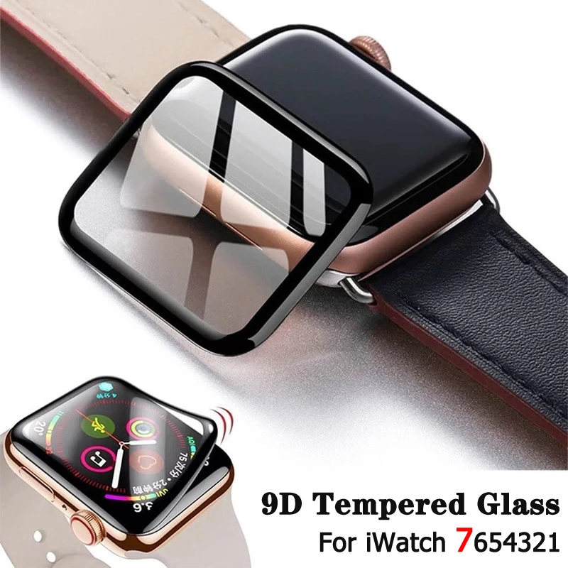 

Мягкое закаленное стекло для Apple Watch Ultra 9 8 49 мм 45 мм 41 мм, полная защита экрана для iWatch Series se 6 5 44 мм 40 мм 42 мм 38 мм