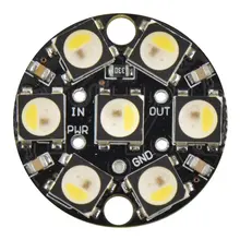 

7-24 bit SK6812 RGBW Round Full Color Ring LEDs With Integrated Drivers Light Development Board Lamp Panel Module