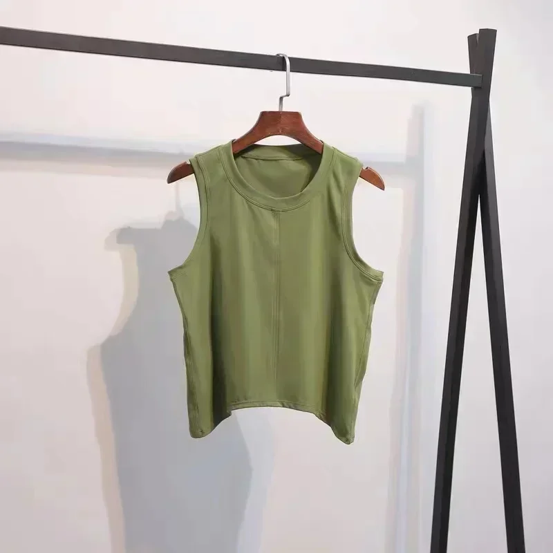 Lemon Fitness Yoga Tank Top Sports Gym Top Breathable Workout Top Womens Clothing Crop Vest West Sleeveless Blouse Women Clothes