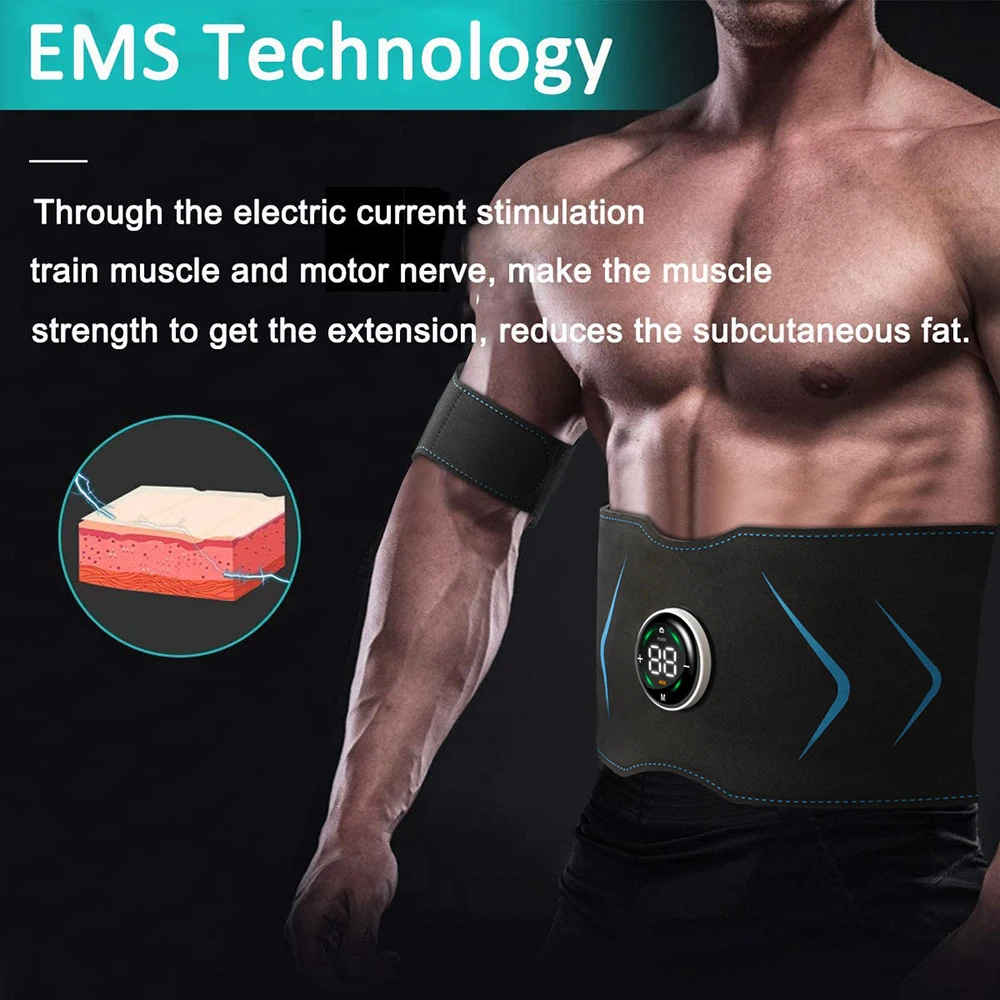 Kasmole Stimulateur Musculaire électronique Avec Ceinture Abdominale