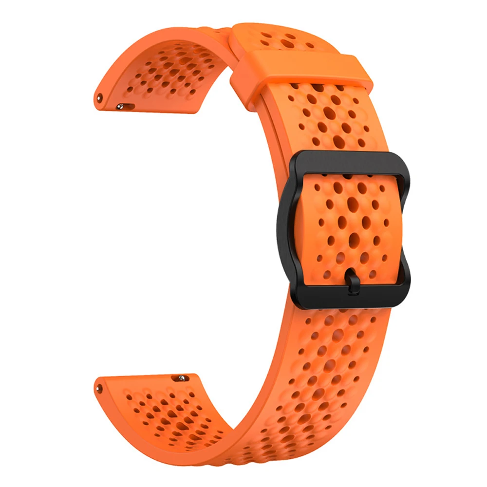Premium 22mm Soft Silicone Sport Watch Strap - Versatile and Durable Wristband Replacement