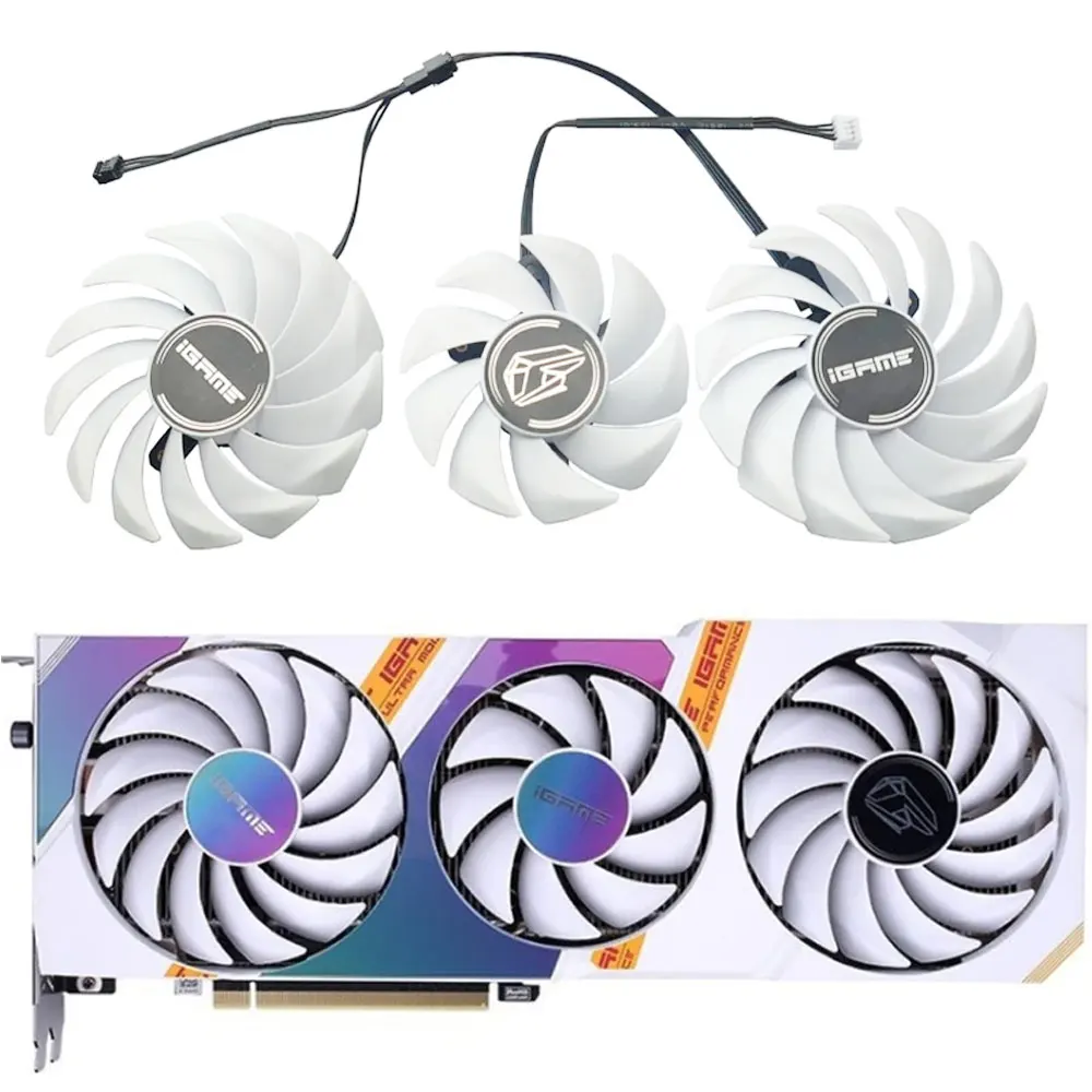 Ventola Fai Da Te 3 Pezzi Rtx 3060 Ti Gpu, Per Ventola Di Raffreddamento Della Scheda Grafica Colorata Rtx 3080 3070 3060 Ti Igame Ultra Oc
