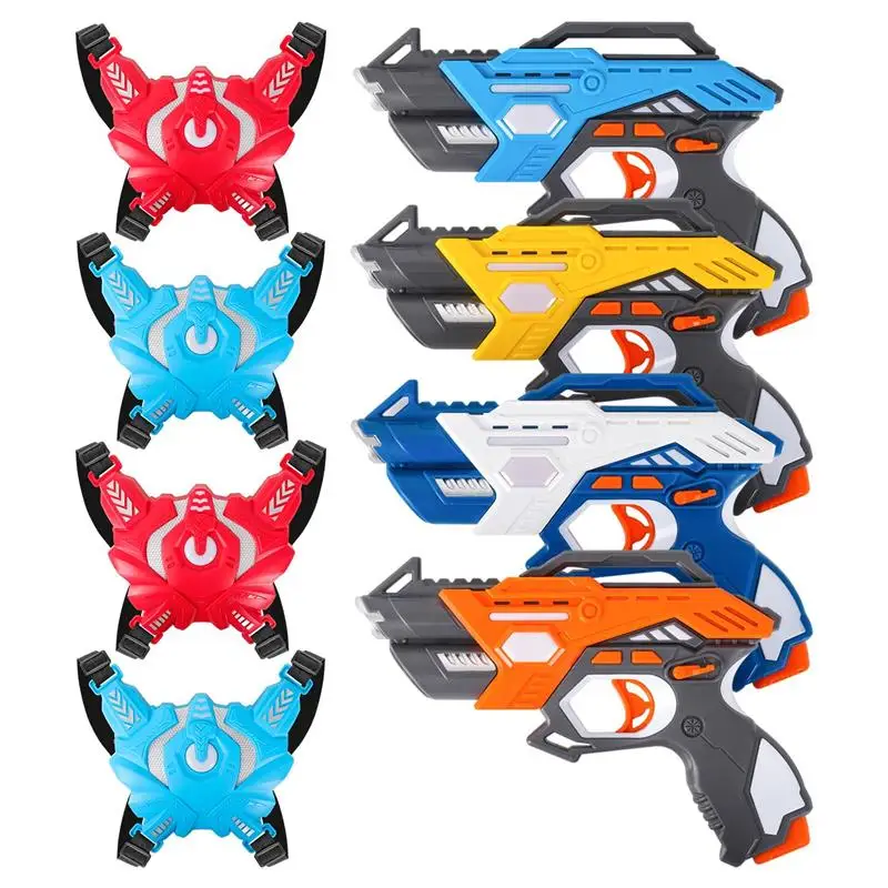 4pcs-set-laser-tag-battle-toy-guns-electric-infrared-induction-laser-strike-pistol-gun-vest-battle-game-for-boys-indoor-outdoor