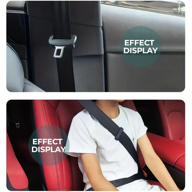 Elastic lifting regulator automobile seat belt fixing clip universal seat belt anti-skid fixing limiter Compact Design 2Pcs