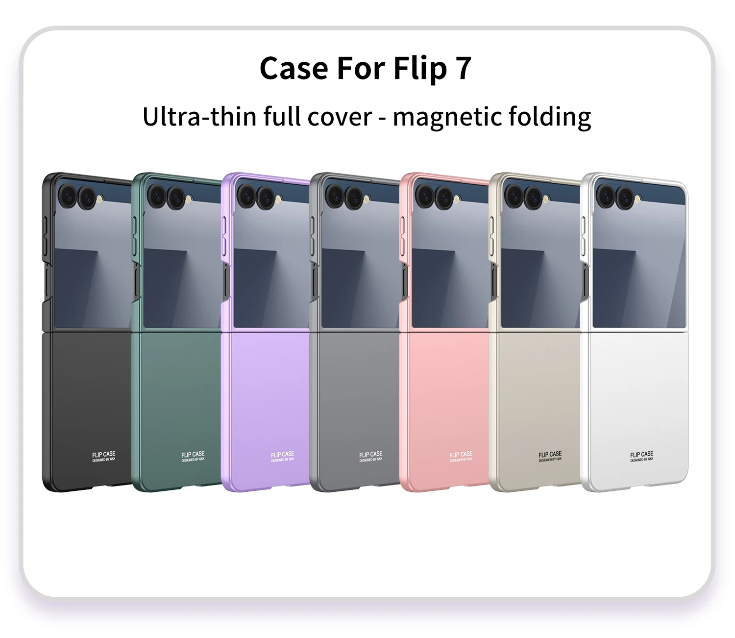 Ultra-thin Plastic Hard Case for Samsung Galaxy Z Flip 7 Shockproof Protective M