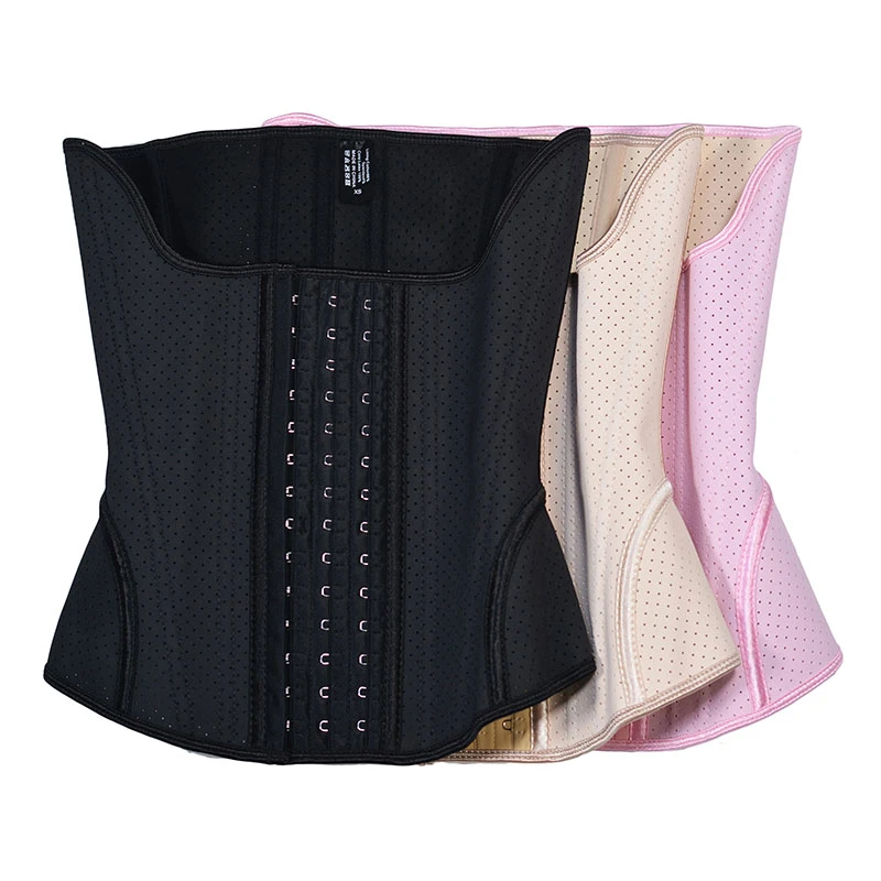 Long Torso Latex Waist Trainer Corset Body Shapewear Women 15 Steel