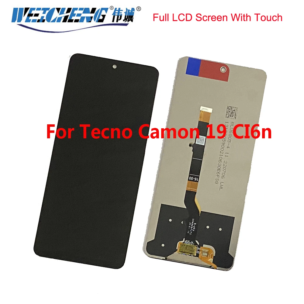 

For Tecno Camon 19 CI6n LCD Display Touch Screen Digitizer For Tecno Camon 19 CI6n LCD Tecno Camon 19 CI6n LCD Sensor