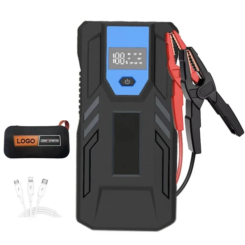 12V Portable Car Jump Starter Lithium Battery 1000A Car Booster Starter Power Bank