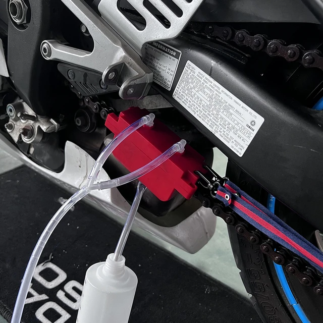 Tru-Tension Chain Lube and Cleaner on the Yamaha MT-01 