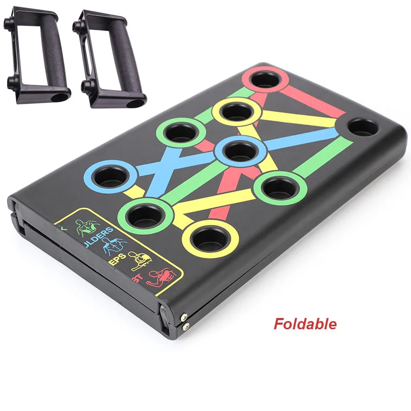 Multifunction Push Up Board Foldable Fitness Stand Abdominal Chest Arm Back Muscle Training Home Gym Body Buliding Portable