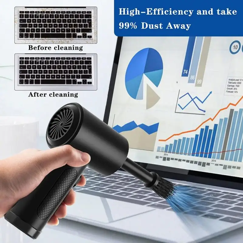 RYRA Computer Keyboard Vehicle Mounted Dust Remover Wireless Dust Gun
