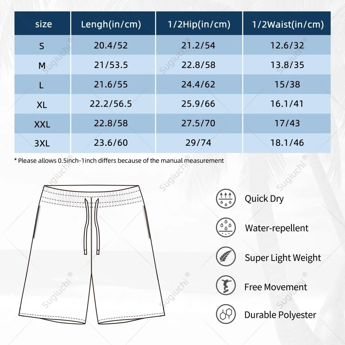 Men's Grenada Flag Beach Pants Board Shorts Surfing Boys Soccer Cycling Swimwear Running Polyester 6