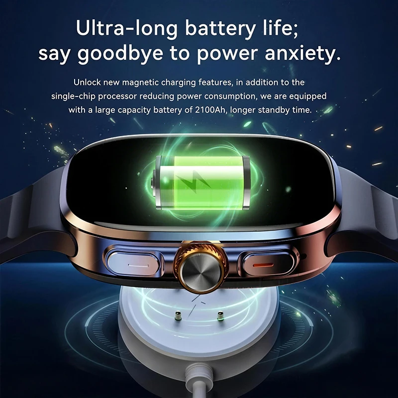 Nuovo Smartwatch Originale 5G con Chiamate, 4G WiFi, Memoria 32GB, App Social, GPS, Schermo AMOLED HD, Batteria 2100mAh, per Sport e Business - immagine 6