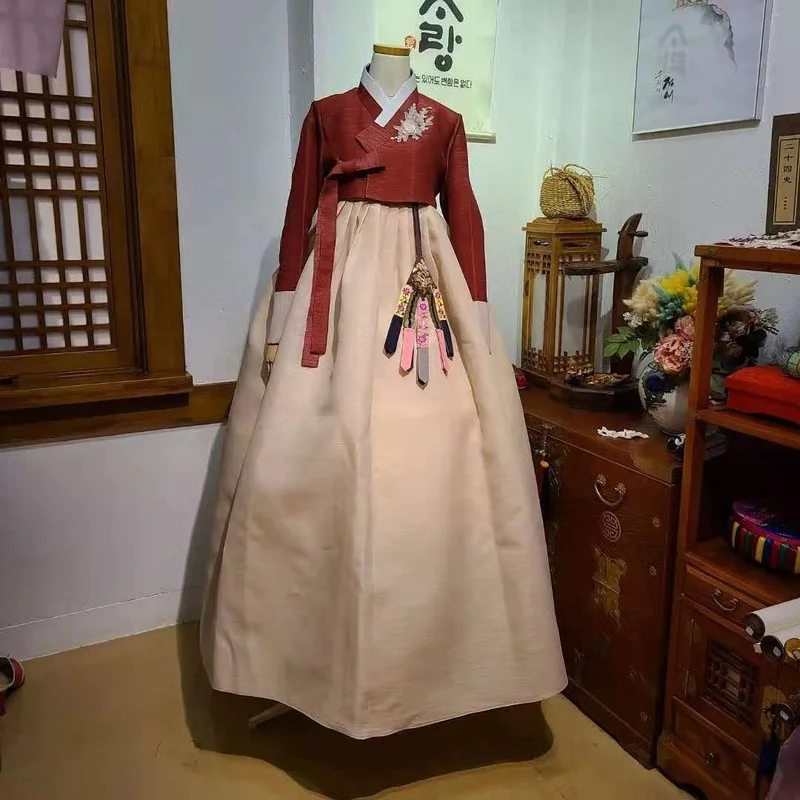 Ladies Hanbok Korea Original Imported Fabric Mother Hanbok Wedding Toast Birthday Party Dress Ladies Performance Clothing