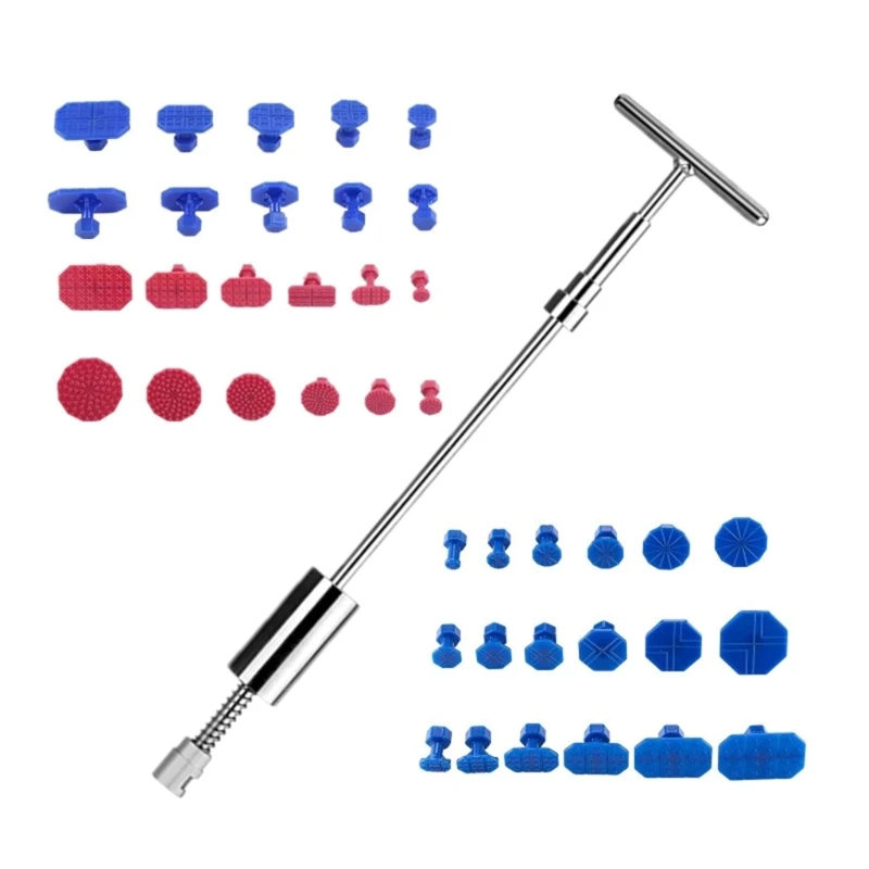

Universal Car Body Sheet Metal Dent Repair Tools Puller For Auto Minor-Dent Door Dings Hail-Pit Damage Traceless-Removal