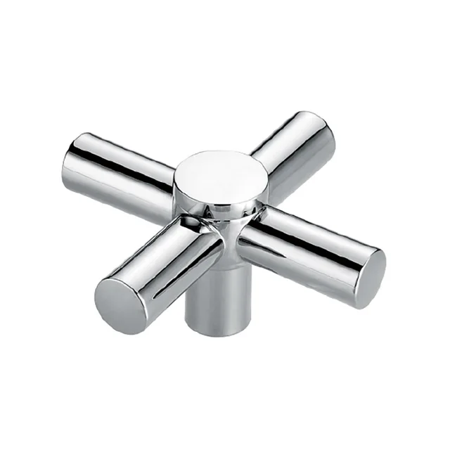 Maniglia Leva Rubinetto In Lega - Ricambio Per Rubinetto Singolo, Diametro 50mm, Argento - Foto 7