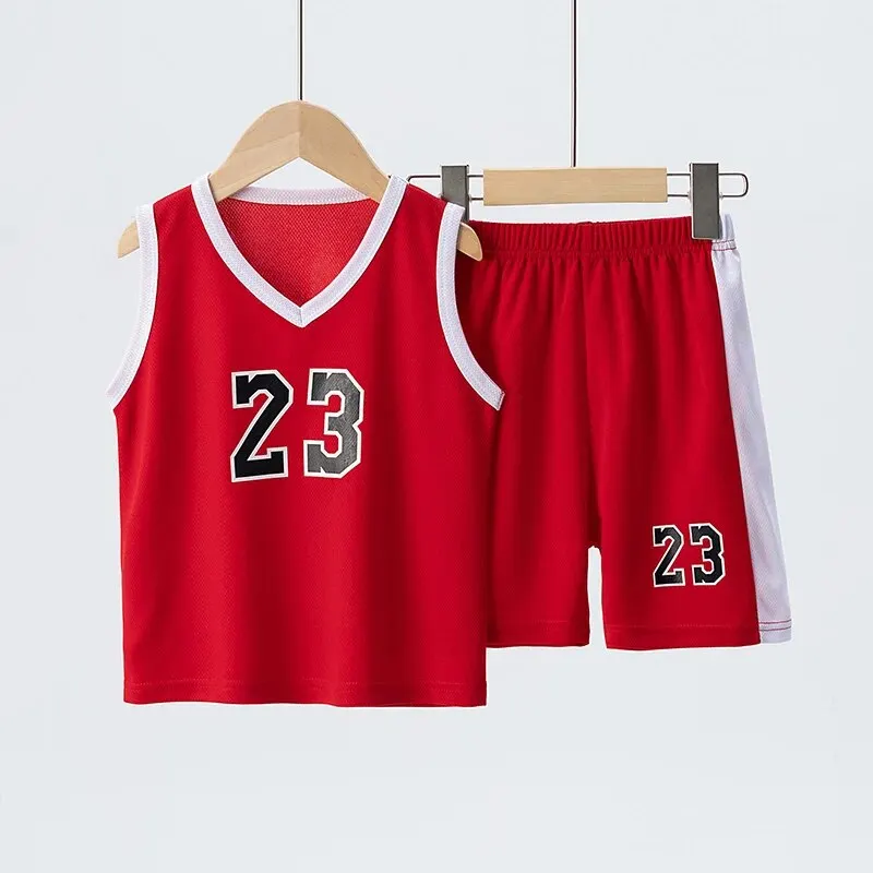 2/4 Pieces Of Summer Children’s Quick-drying Sports Suit Boys Running Vest girls Casual Joker Shorts Breathable Short Sleeves Baby & Maternity