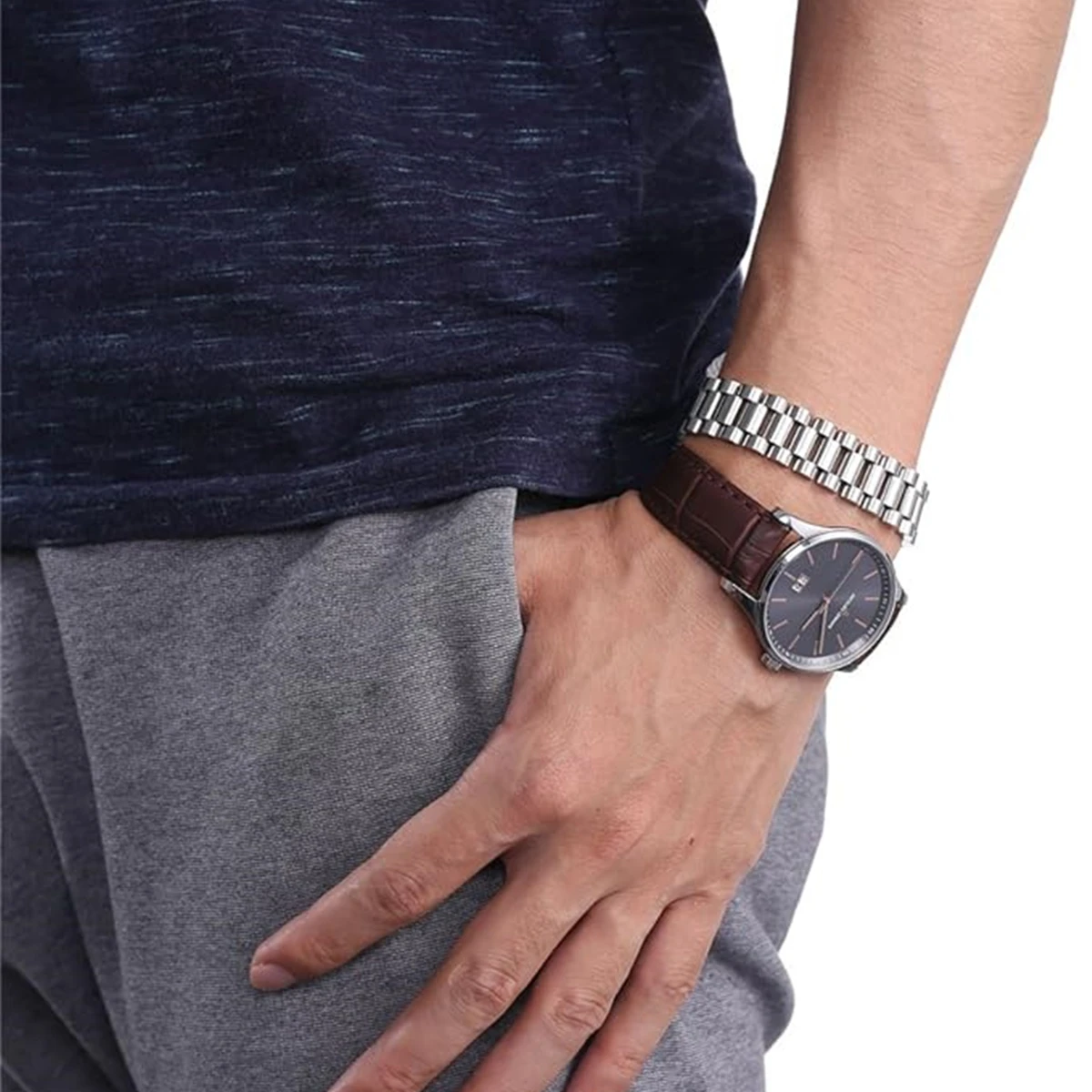 3500 Gauss Strong Magnetic Titanium Steel Bracelet Korean Stainless Steel Health Germanium Energy Jewelry