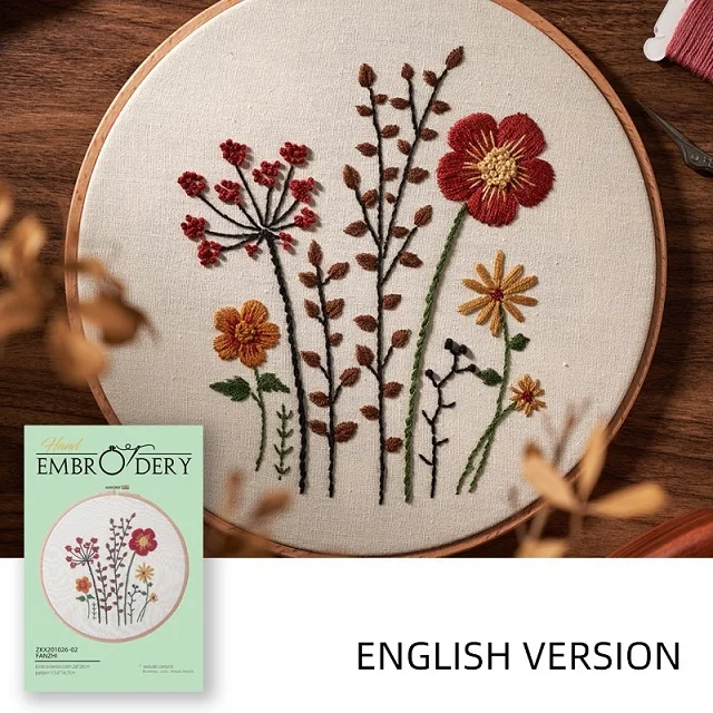  Full Range of Embroidery Starter Kit with Pattern