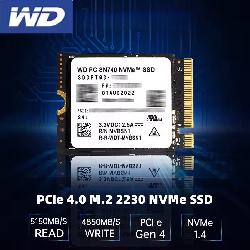 Western WD SN740 1TB SSD 2230 steamdeck ROG ALLY Digital WD SN740