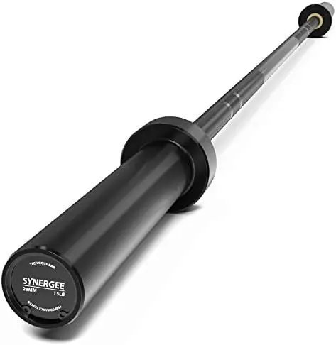 

15lb Technique Barbell Aluminum Bar for Form & Technique Training for Power & Lifting.