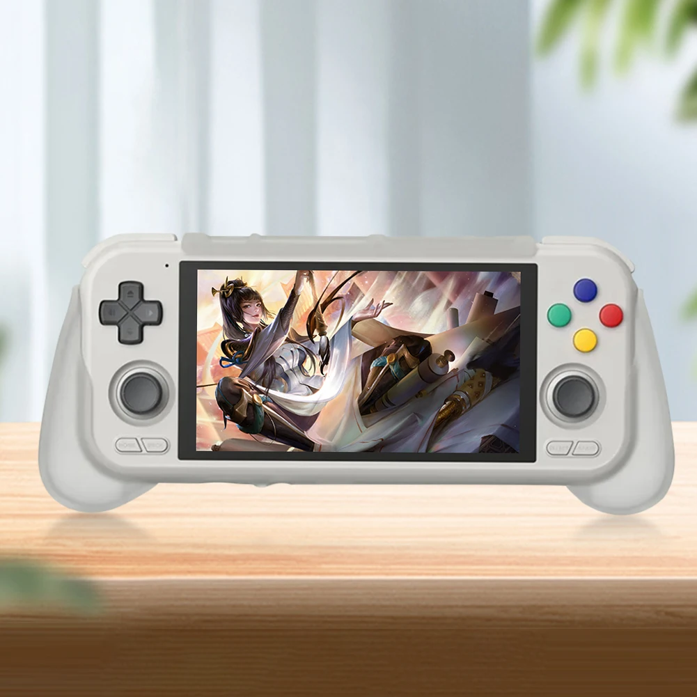 for Retroid Pocket 4 Pro/4 Grip Stand Holder Anti-scratch TPU Protective Case Anti-Slip Accessory 9HD Screen Protector Film