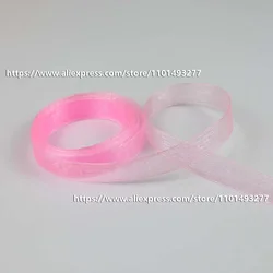 5 Yards Organza Ribbon for Gift Wrapping and Crafting (04  Pink)