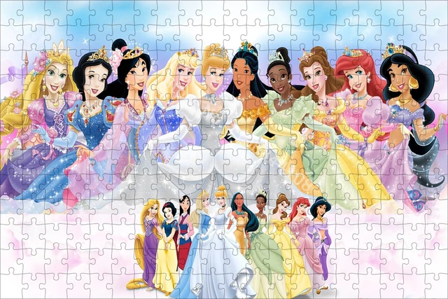 Disney Princesses Collection Jigsaw Puzzle Cinderella Snow White 300/500/1000  Pieces Puzzles Adults Children Educational Toys - AliExpress