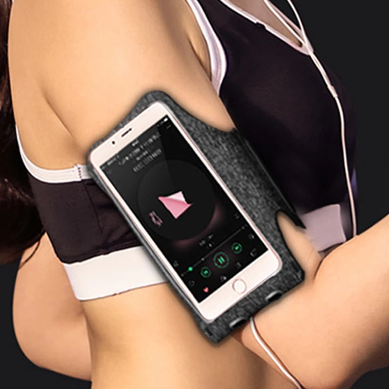 Soft Fabric Fitness Armband Mobile Phones Arm Bag Phone Hand Case Holder Smartphone Running Sport Band |