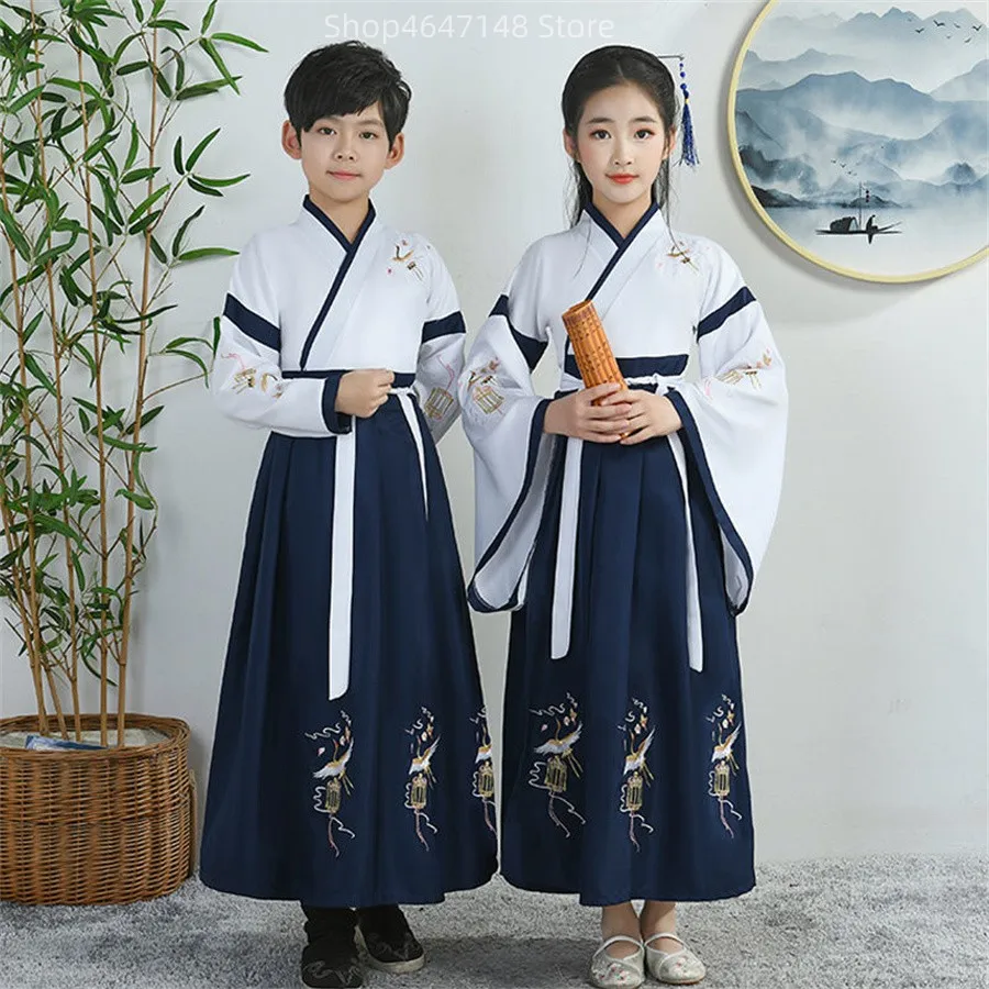 

Children Hanfu Traditional Chinese Dance Costumes Stage Dress Dance Costume National Hanfu
